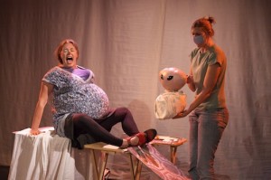 Nailing Jello to a Tree: Kathie Horejsi clown, Lorraine Gilman puppeteer, New York Clown Theater Festival IMG_3302_small